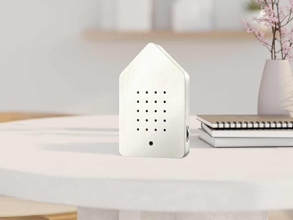 Birdybox wit jesmonite - detailfoto 2