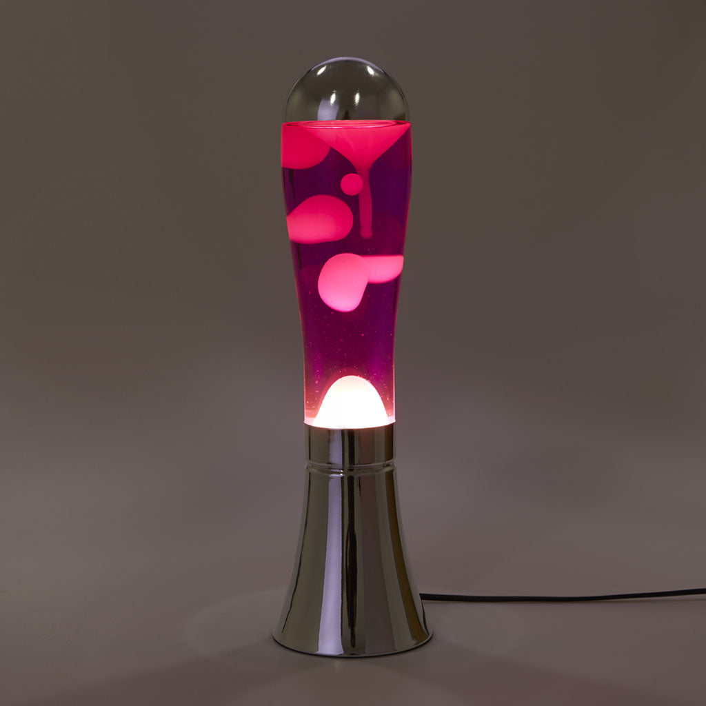 Lavalamp Magma Zilver/Roze - detailfoto 4