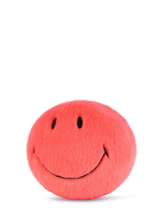 Smiley Knuffel Fuzzy Bright Coral ECO - cadeau van Kado in Huis