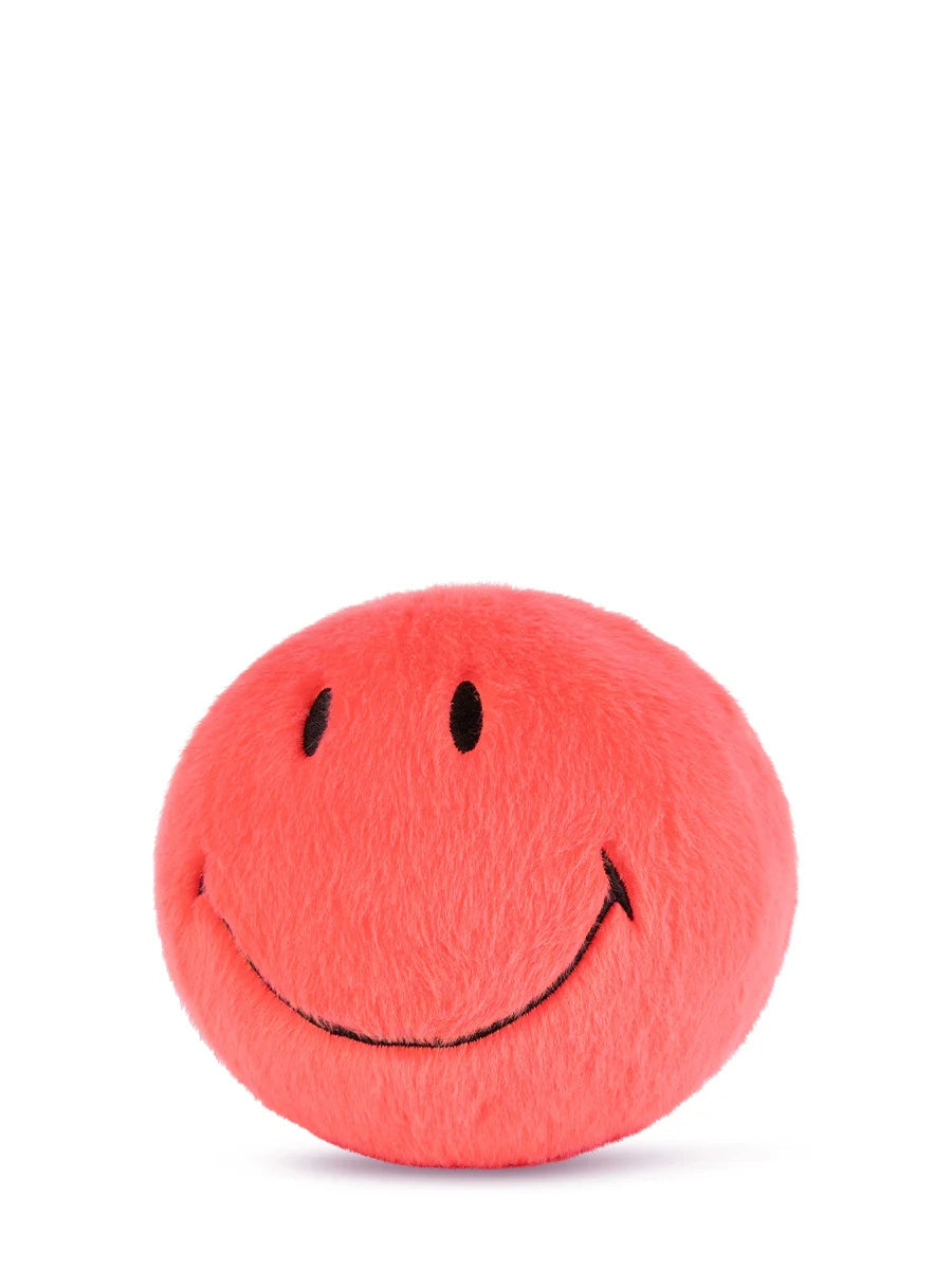 Smiley Knuffel Fuzzy Bright Coral ECO - detailfoto 1