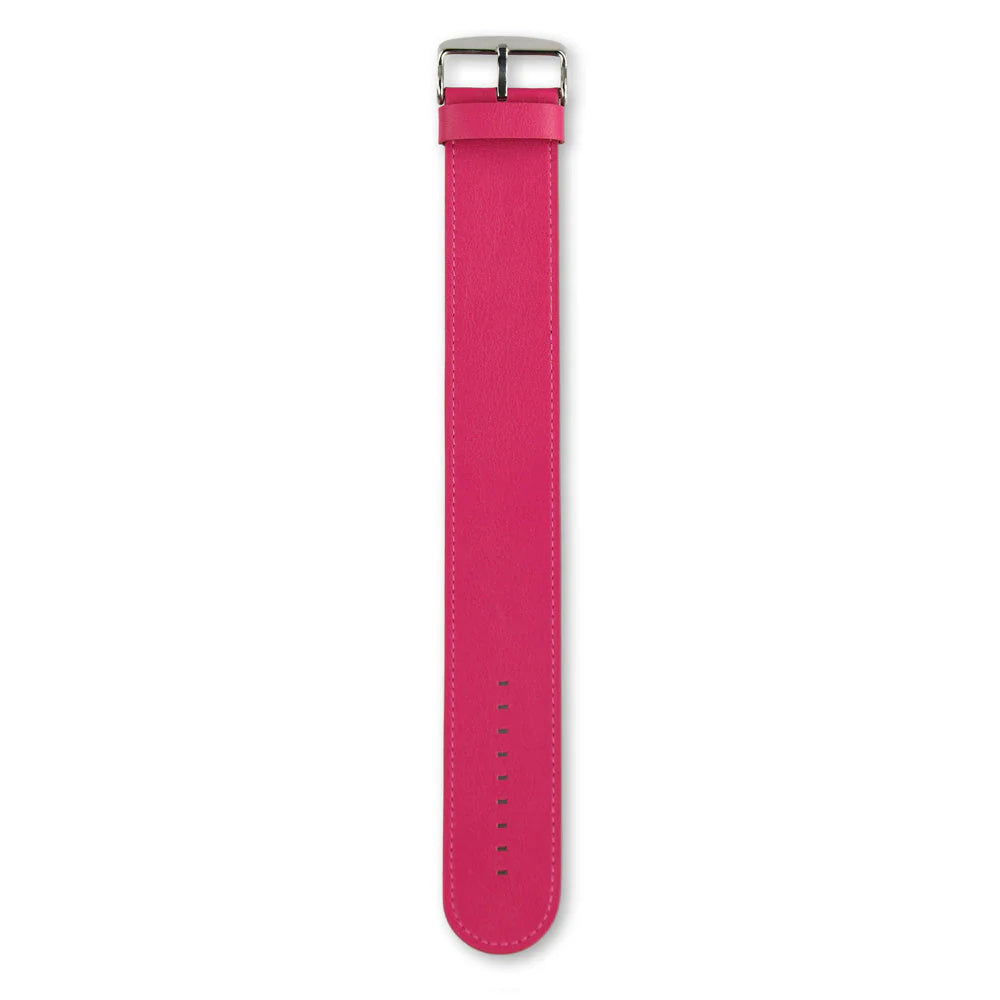 Horlogeband Classic Leder Fuchsia - detailfoto 2