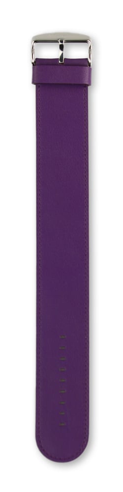 Horlogeband Classic Leder Paars - detailfoto 2