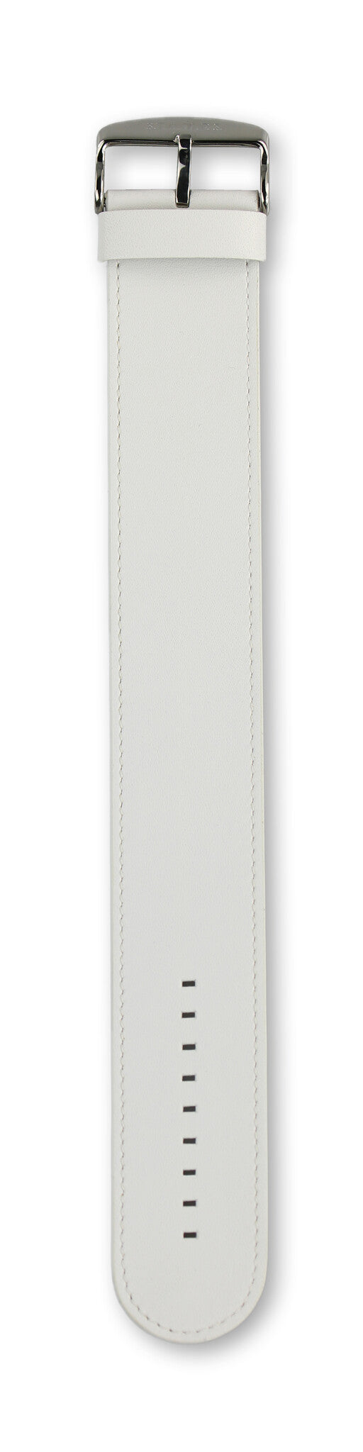 Horlogeband Classic Leder Wit - detailfoto 5