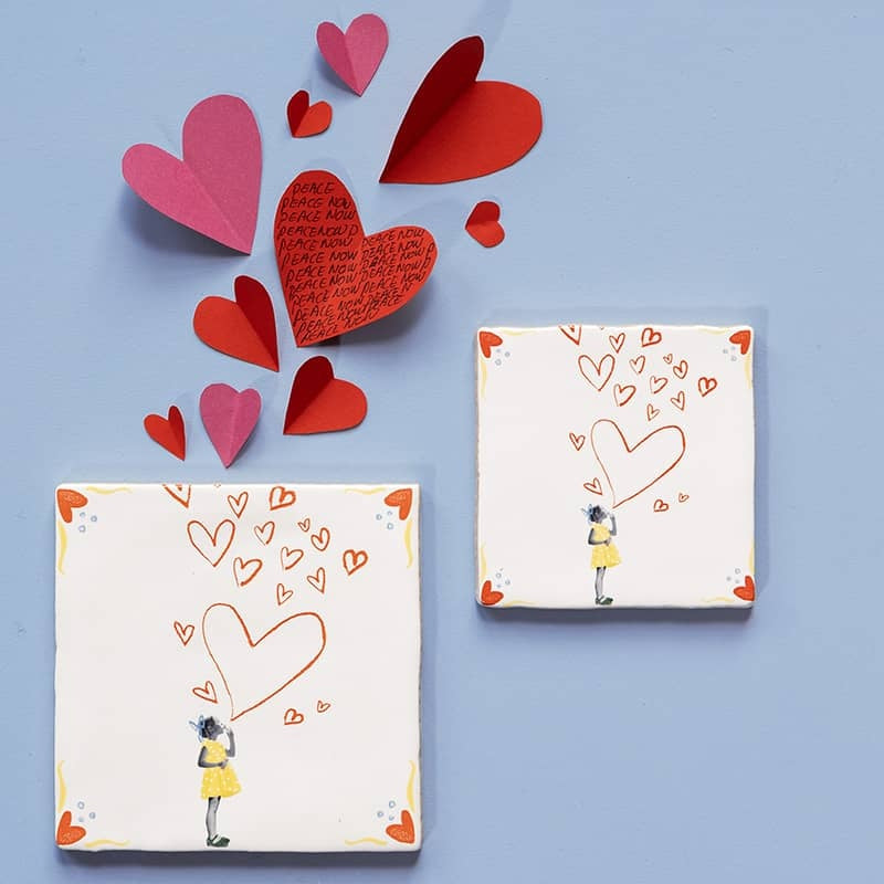 Tegeltje Spread The Love - detailfoto 2