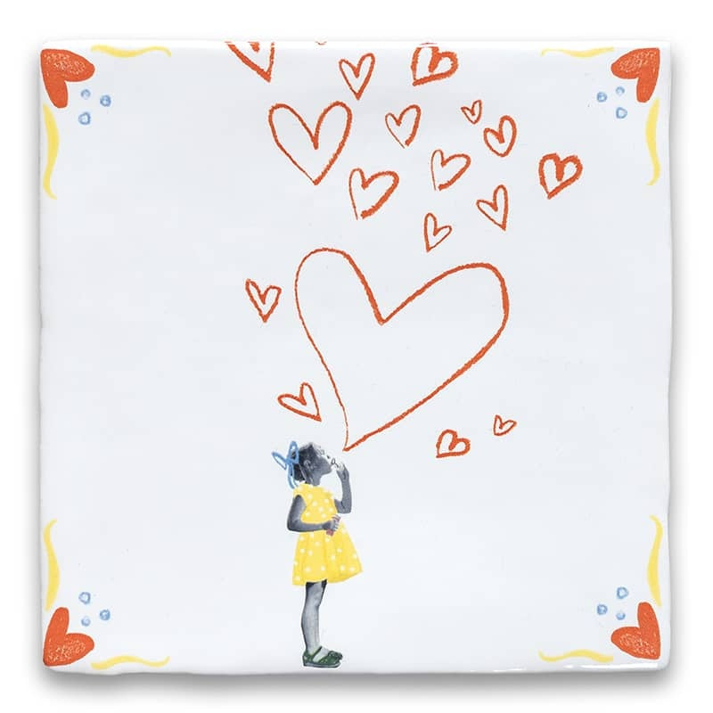 Tegeltje Spread The Love - detailfoto 1