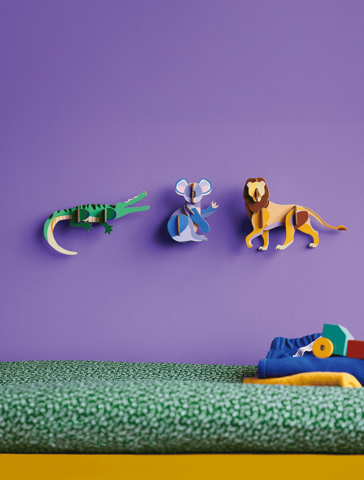 Lion 3D Wanddecoratie Bouwpakket Karton - detailfoto 2