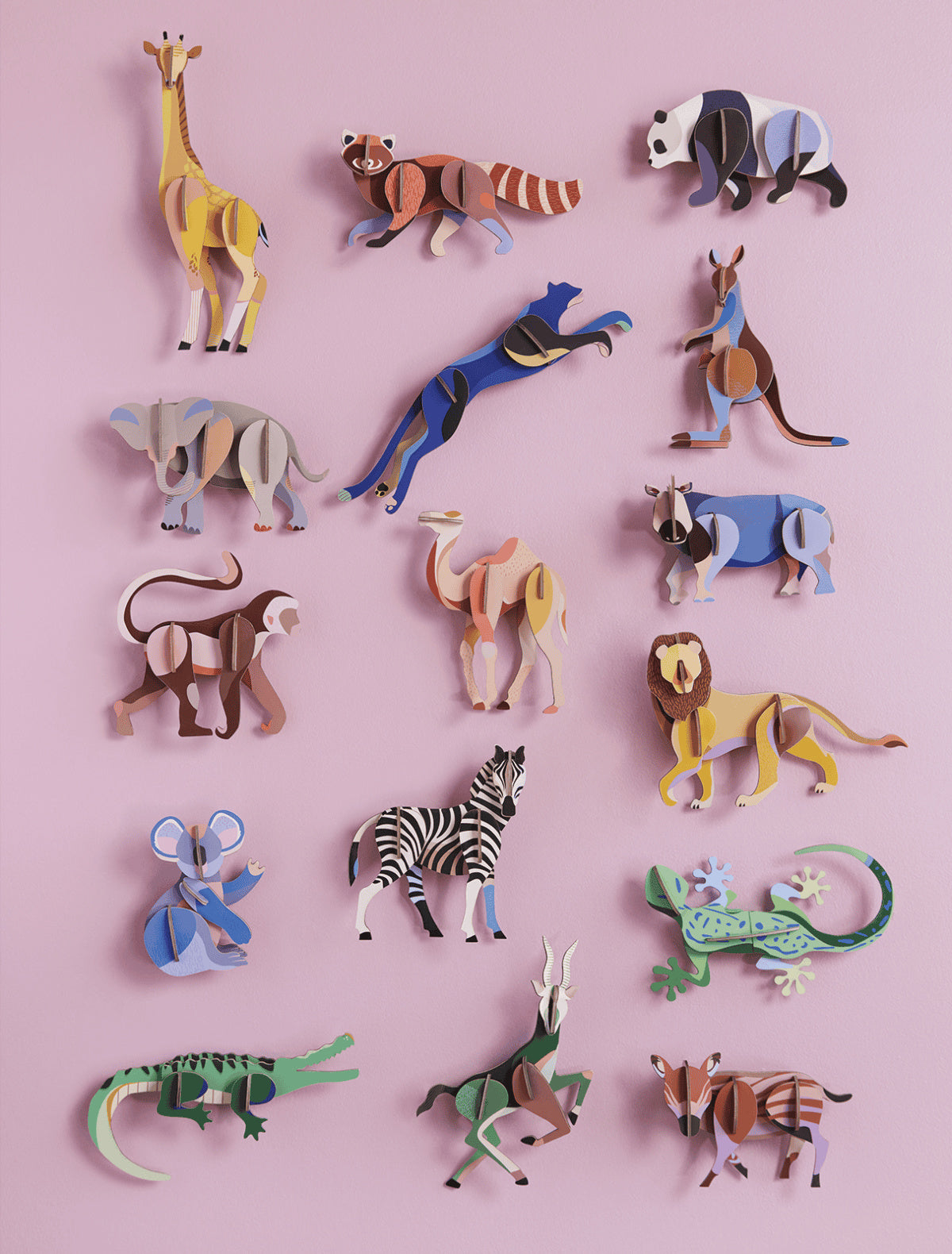 Elephant 3D Wanddecoratie Bouwpakket Karton - detailfoto 3