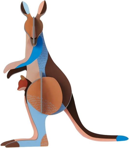 Kangaroo 3D Wanddecoratie Bouwpakket Karton - cadeau van Kado in Huis