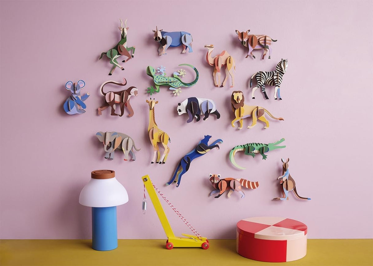 Kangaroo 3D Wanddecoratie Bouwpakket Karton - detailfoto 3