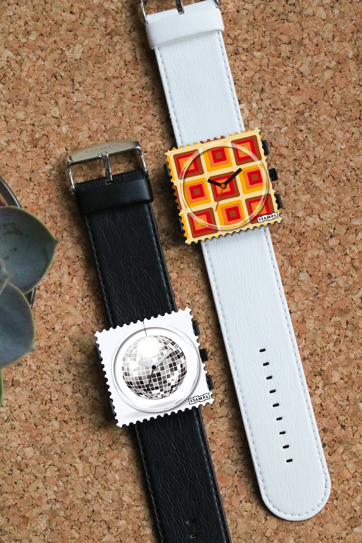 Horlogeband Classic Leder Zwart - detailfoto 3