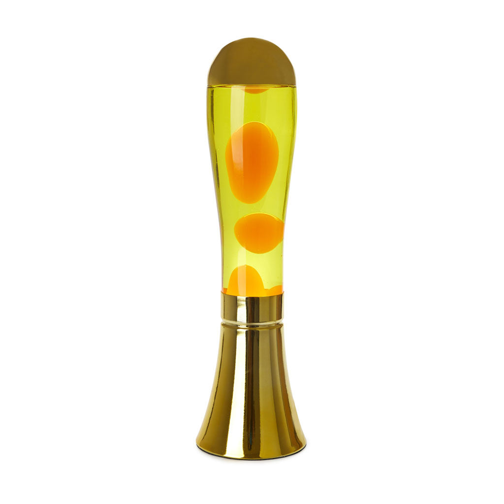 Lavalamp Magma gold - cadeau van Kado in Huis
