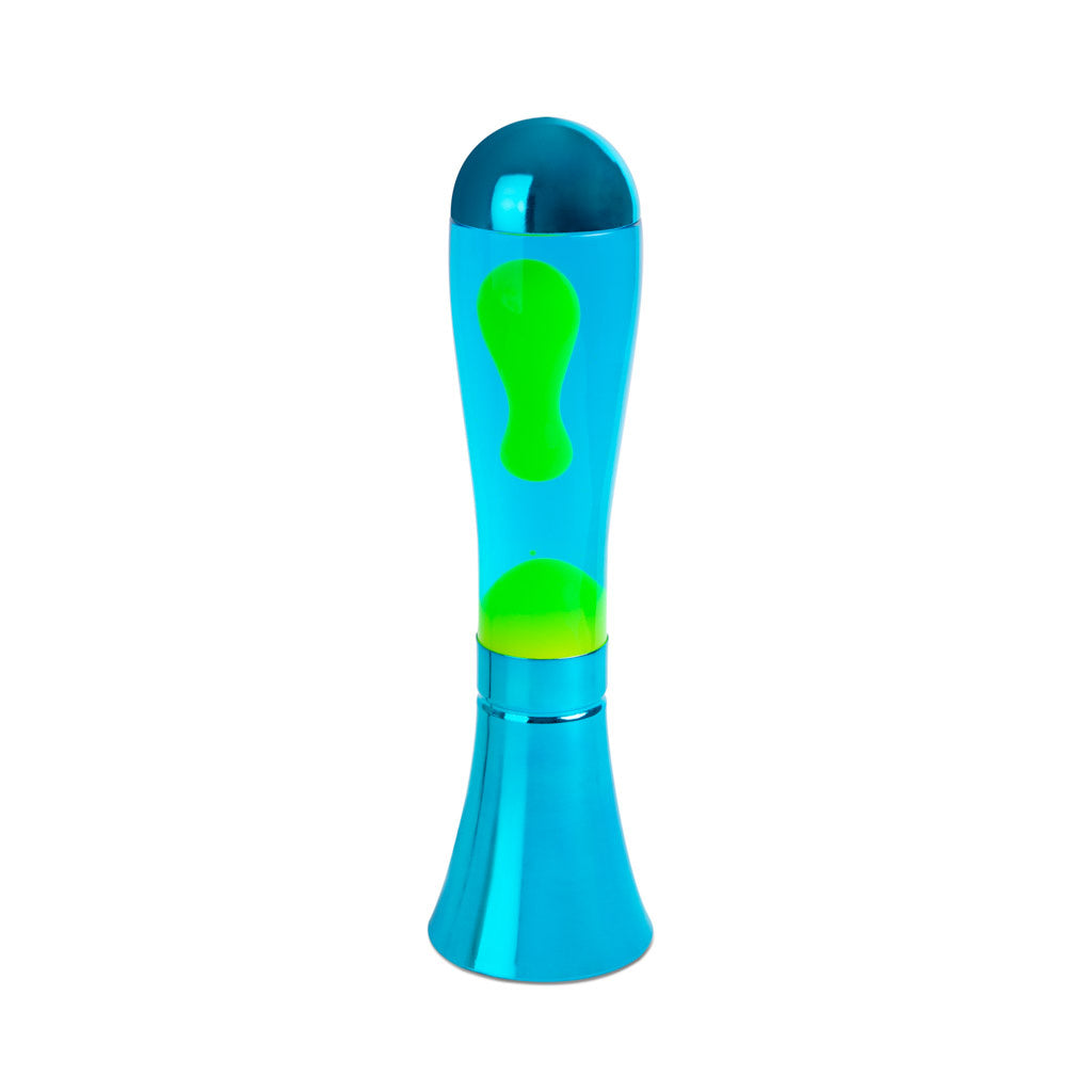 Lavalamp Magma blue/lime - cadeau van Kado in Huis