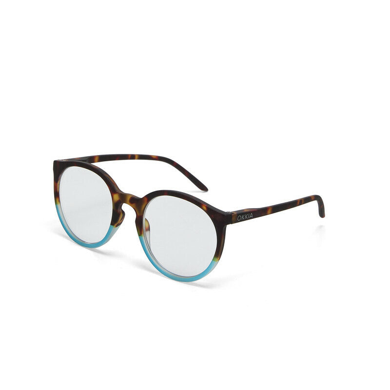 Leesbril Bologna Havana Blue unisex - detailfoto 5