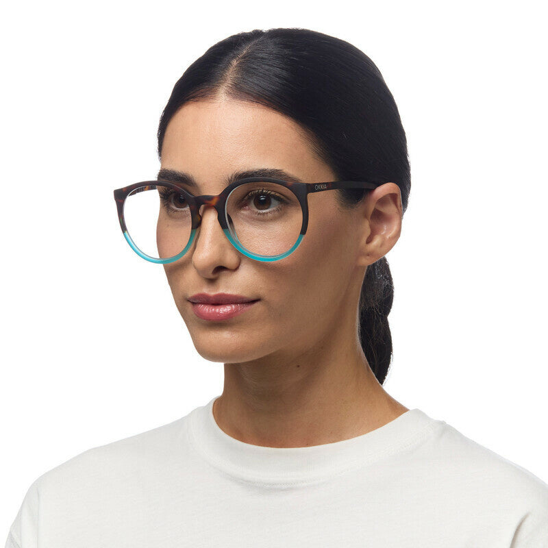 Leesbril Bologna Havana Blue unisex - detailfoto 4