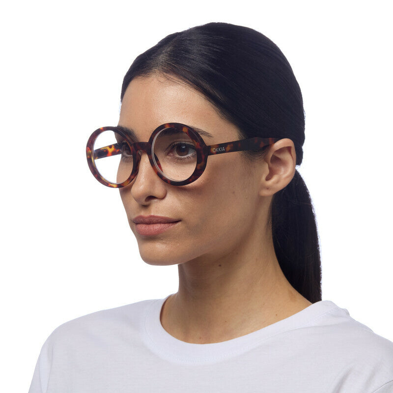 Leesbril Laura Classic Havana unisex - detailfoto 4