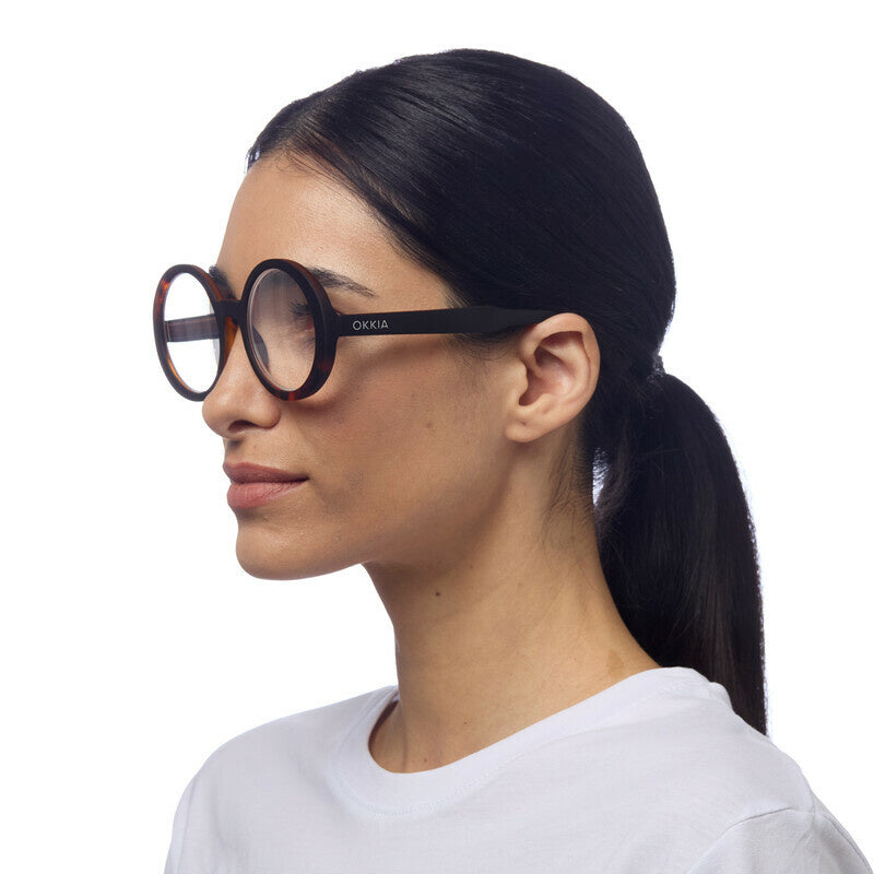 Leesbril Laura Black Havana unisex - detailfoto 4