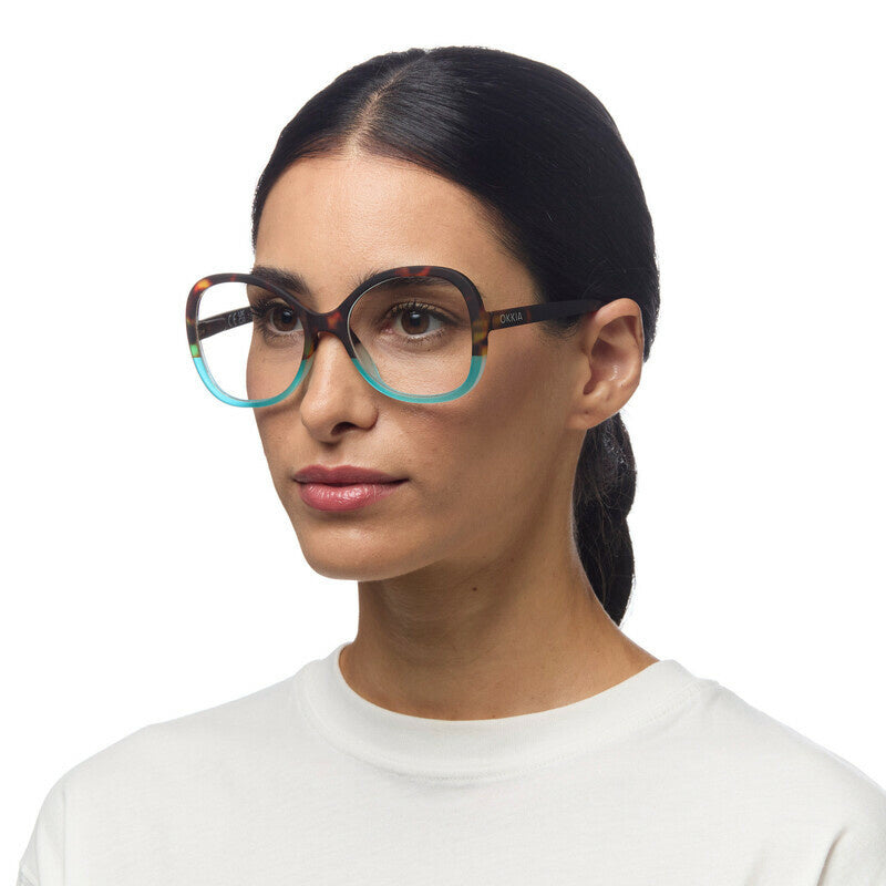 Leesbril Verona Havana Blue unisex - detailfoto 3