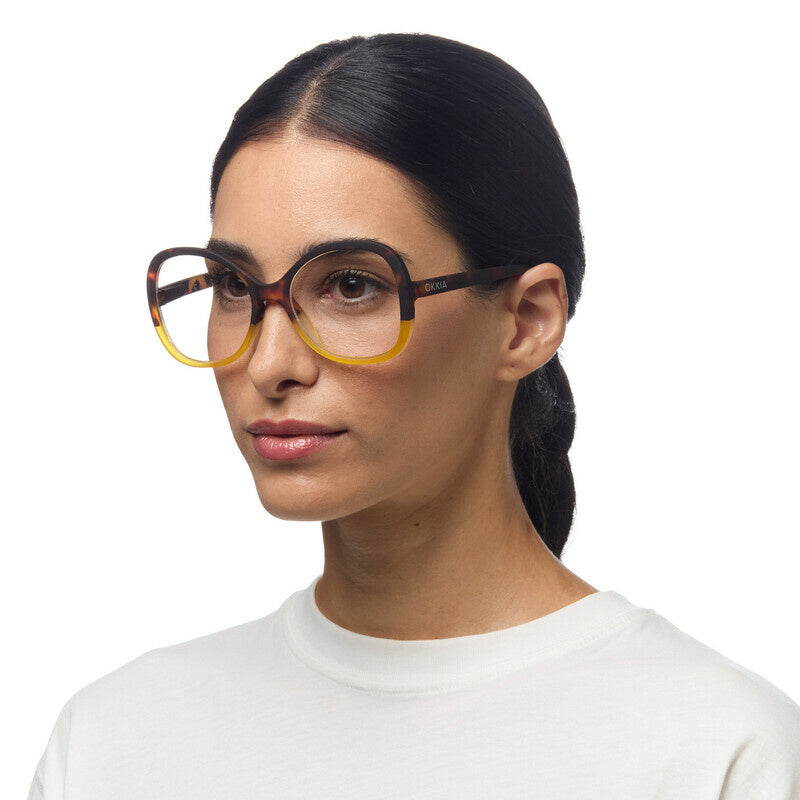 Leesbril Verona Havana Yellow unisex - detailfoto 4