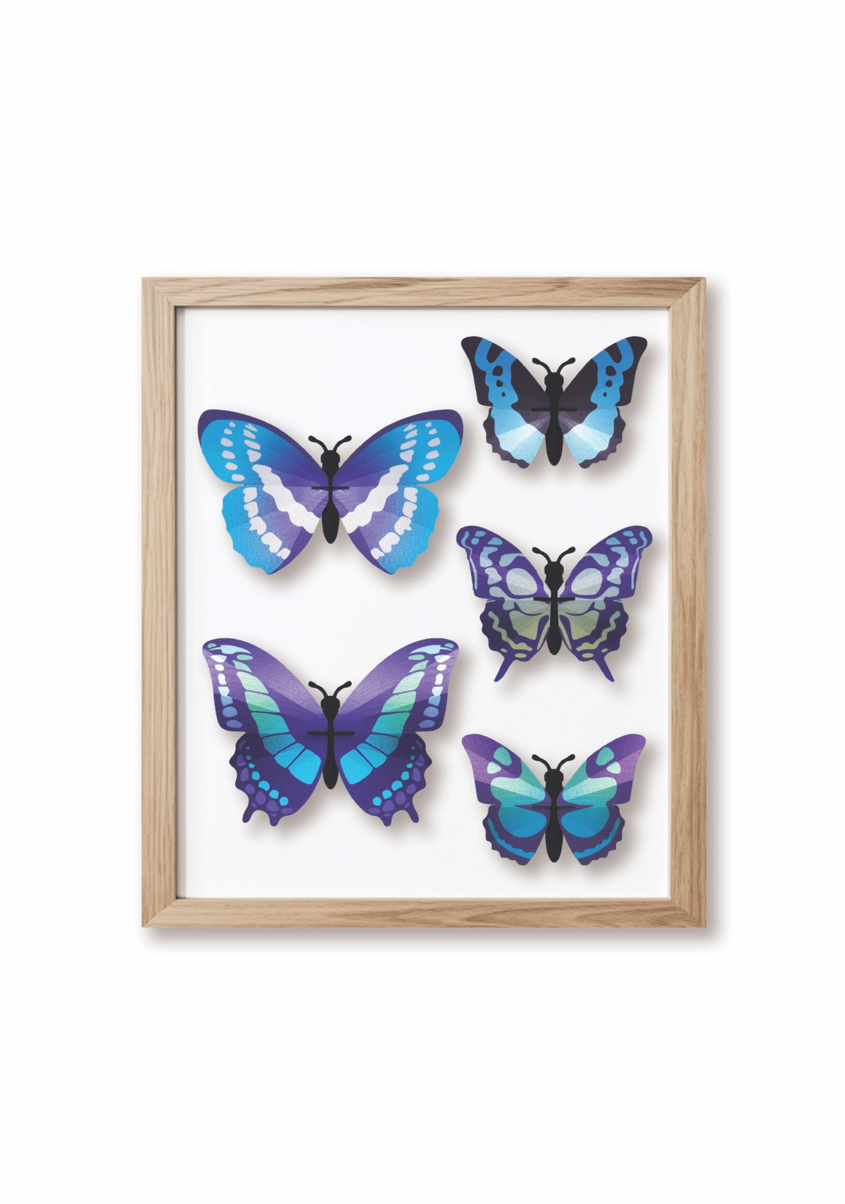 DIY Decoratie Vlinder Set Blauw - cadeau van Kado in Huis