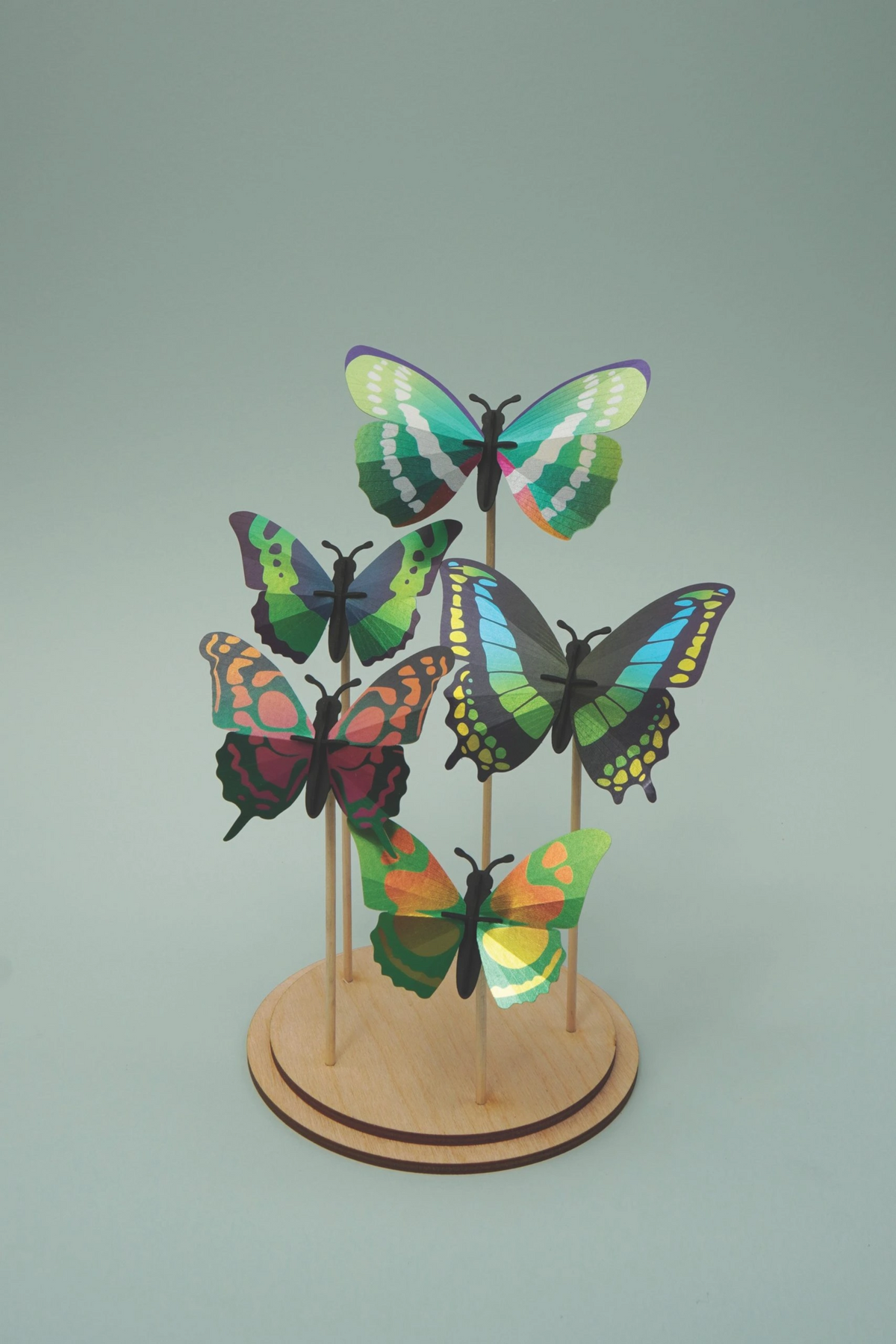 DIY Decoratie Vlinder Set Groen Mix - detailfoto 2