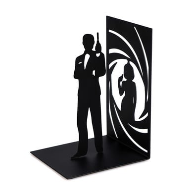 Boekensteun James Bond zwart - cadeau van Kado in Huis