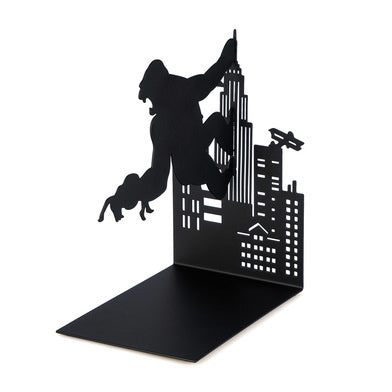 Boekensteun King Kong zwart - cadeau van Kado in Huis