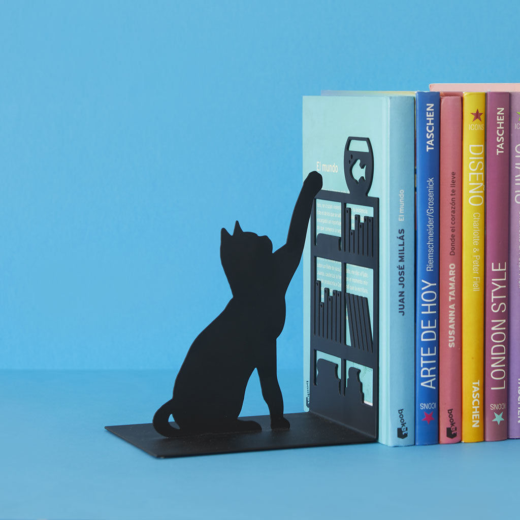 Boekensteun Fishing Cat - cadeau van Kado in Huis