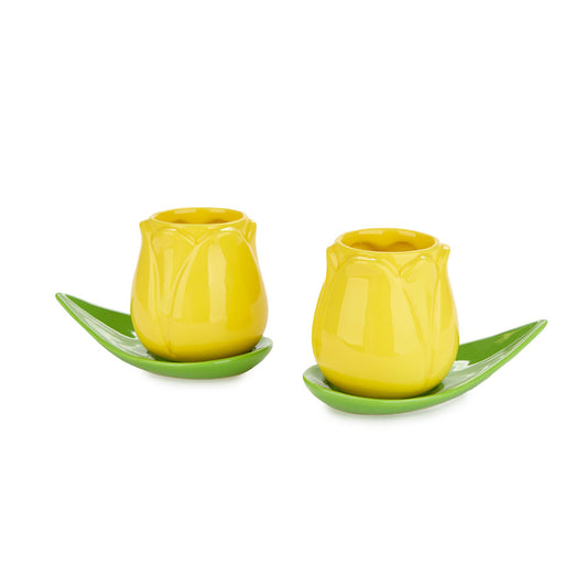 Espresso Kopjes Tulip geel - cadeau van Kado in Huis