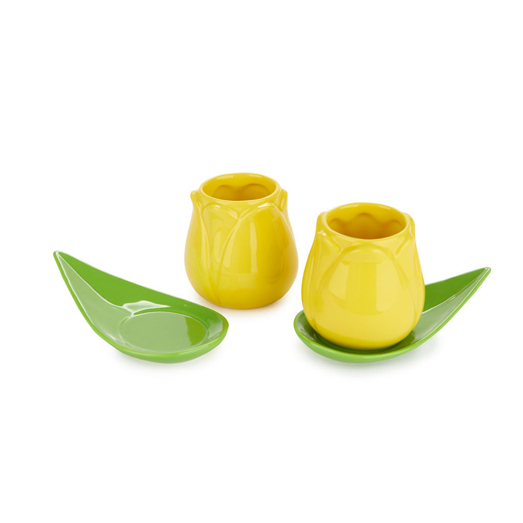 Espresso Kopjes Tulip geel - detailfoto 4