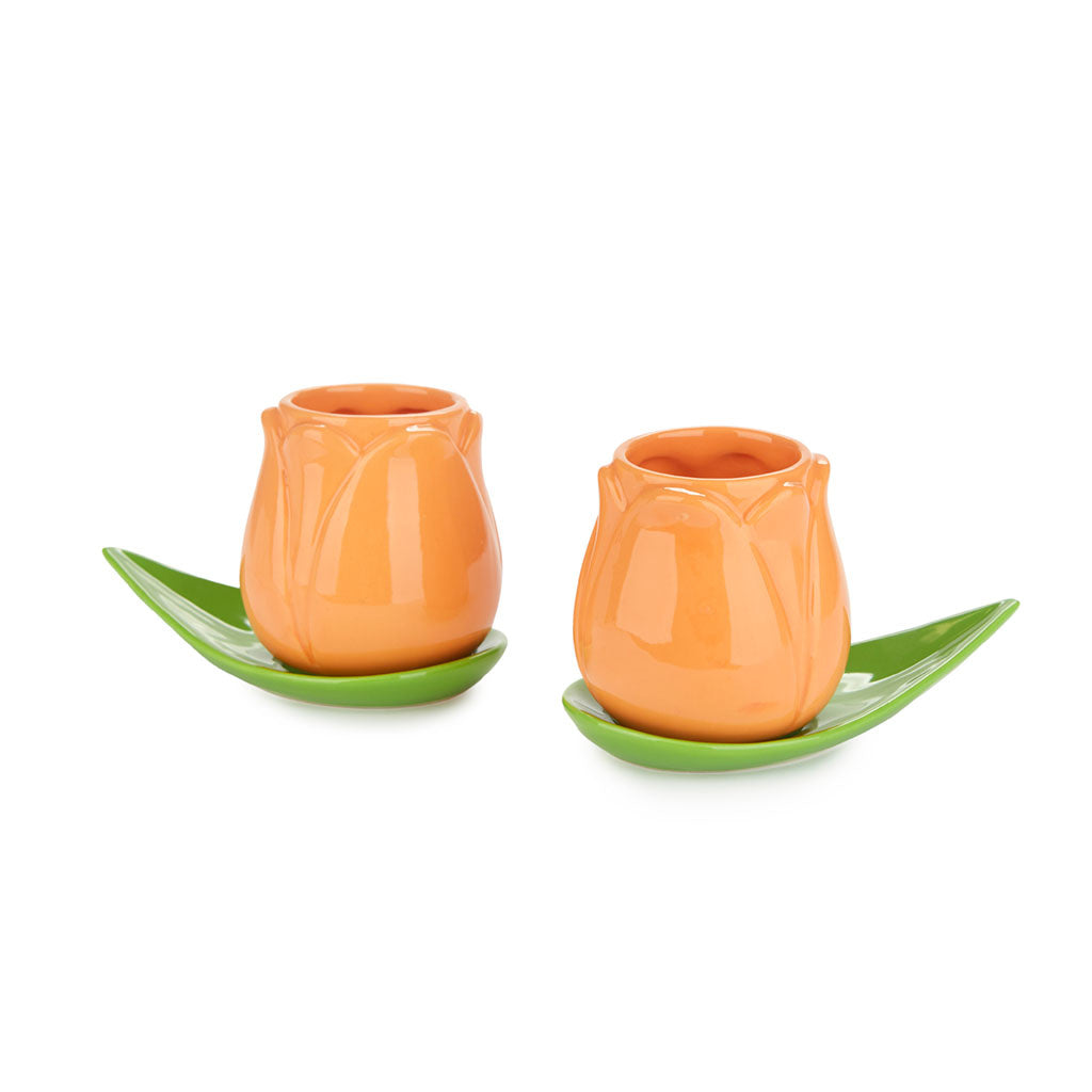 Espresso Kopjes Tulip Oranje - cadeau van Kado in Huis