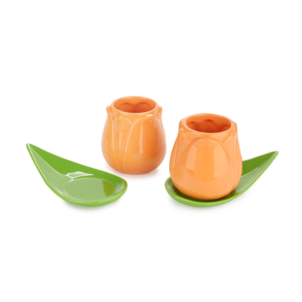 Espresso Kopjes Tulip Oranje - detailfoto 5