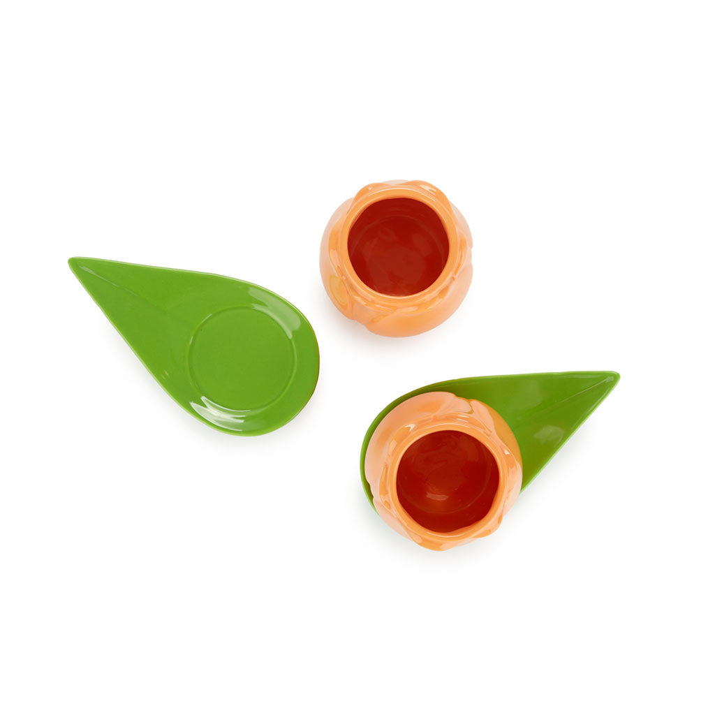 Espresso Kopjes Tulip Oranje - detailfoto 4