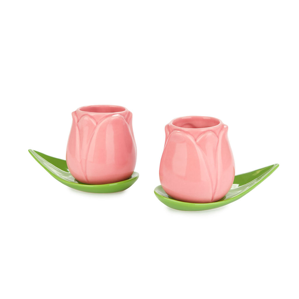 Espresso Kopjes Tulip Roze - detailfoto 1