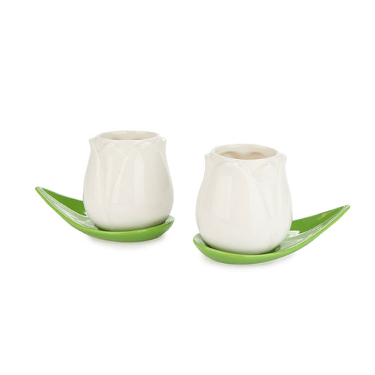 Espresso Kopjes Tulip Wit - cadeau van Kado in Huis