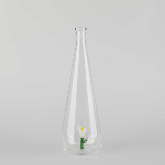 waterfles glas botanische lelie - cadeau van Kado in Huis