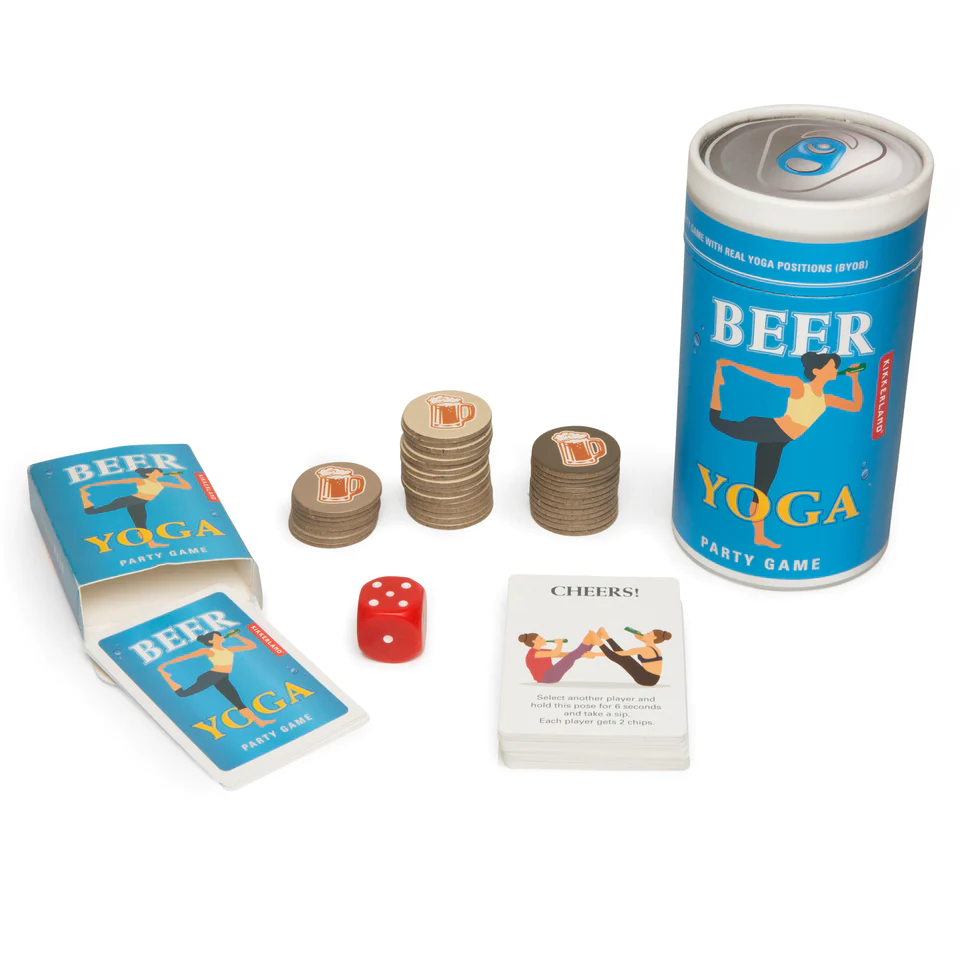 Bier Yoga Party spel - cadeau van Kado in Huis