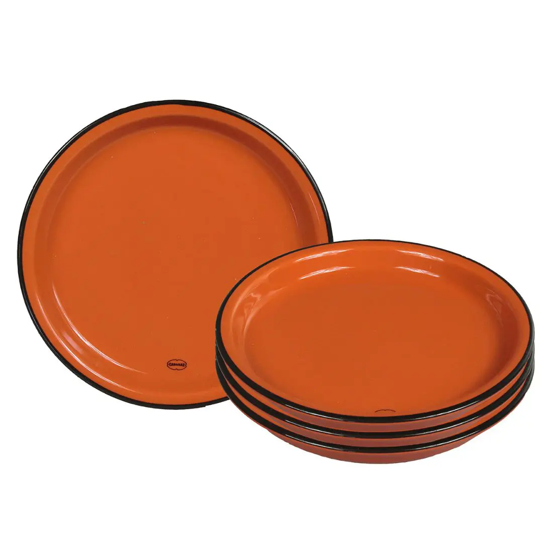 gebaksbordje keramiek Oranje 16 cm - cadeau van Kado in Huis