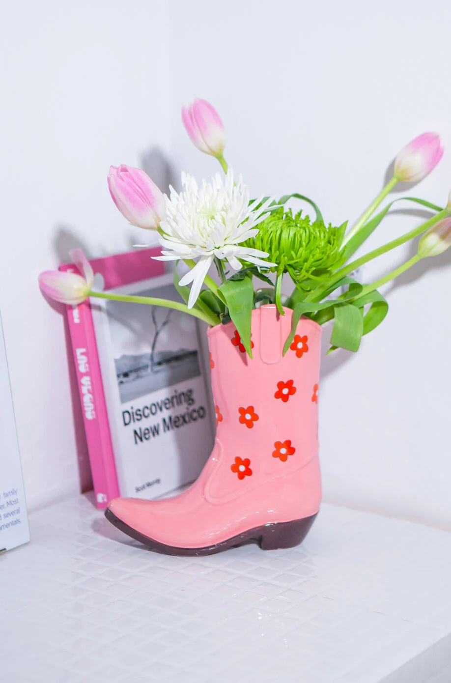 Vaas Laars Rodeo Cowboy Roze - cadeau van Kado in Huis