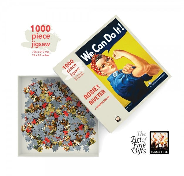 Flame Tree Publishing Puzzel Rosie the Riveter 1000 stukjes - cadeau van Kado in Huis