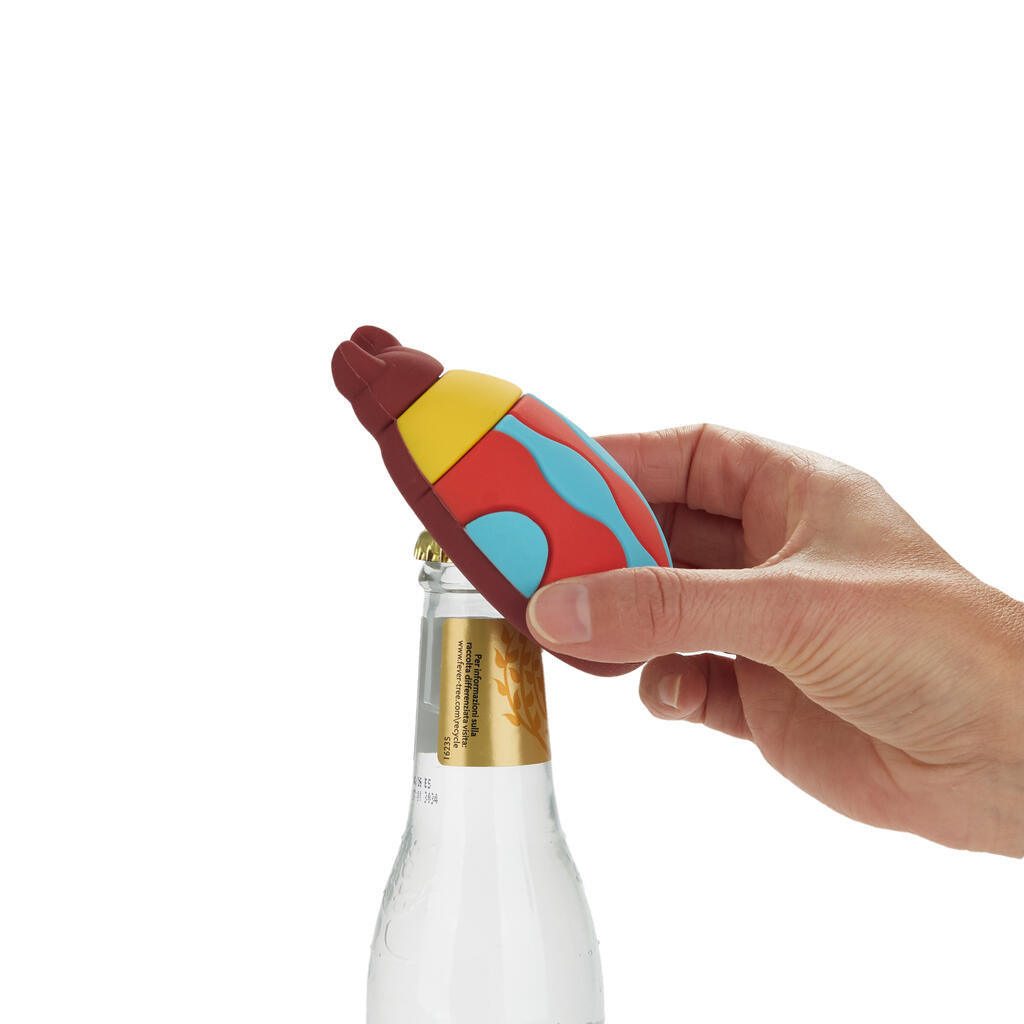 Flesopener kever geel magnetisch - cadeau van Kado in Huis