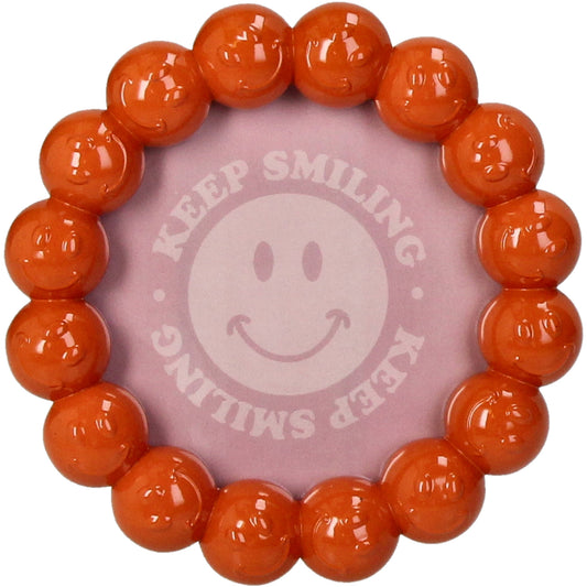 Fotolijst 10x10 cm Smiley oranje Kersten - cadeau van Kado in Huis