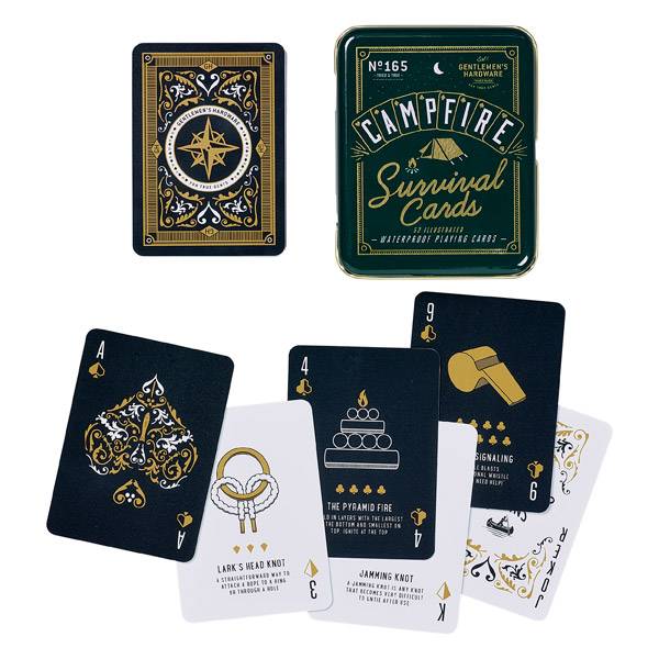 Kampvuur Survival Speelkaarten - cadeau van Kado in Huis