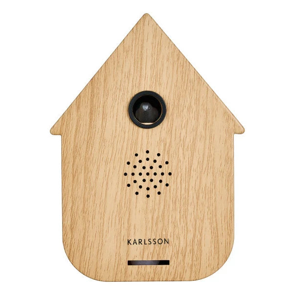 Karlsson Sound Box Modern Cuckoo Light Wood moderne geluidsbox met lichte houtlook voorkant productfoto