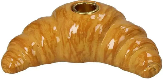 Kersten croissant kandelaar van polyresin voorkant productfoto