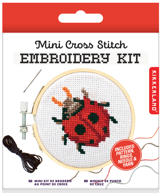 Mini Borduursetje Lieveheersbeestje - cadeau van Kado in Huis