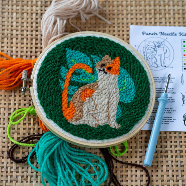 DIY punch naalden set kat - cadeau van Kado in Huis