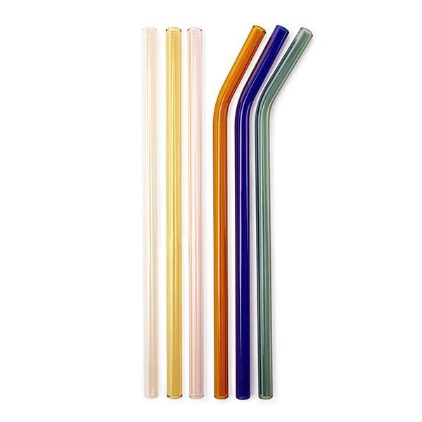 Glazen Rietjes met borsteltje - detailfoto 1
