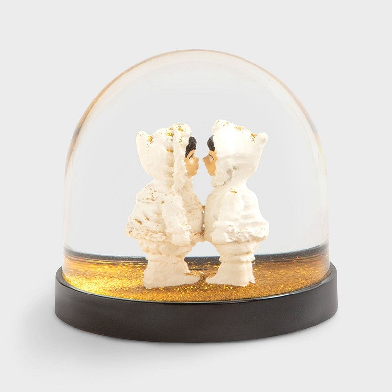 Glitterbol Eskimo's goud - detailfoto 1