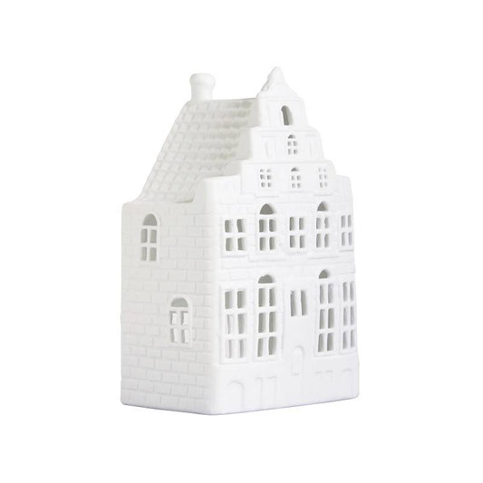 Theelichthouder Grachtenhuis Trapgevel large - cadeau van Kado in Huis