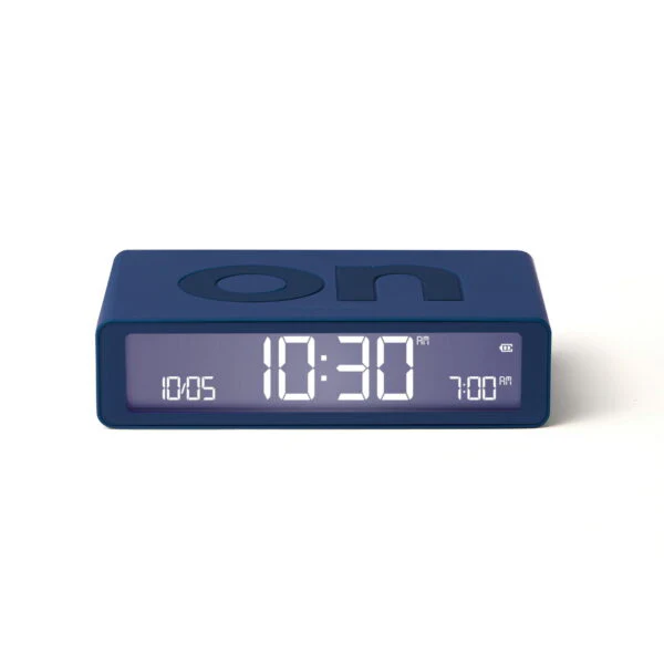 Flip  wekker classic oplaadbaar donkerblauw - cadeau van Kado in Huis